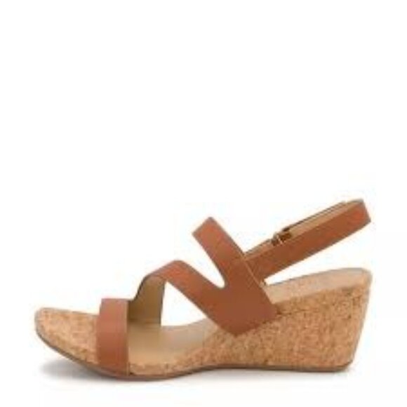 Naturalizer womens Adria Wedge Open Toe Block Heels Sandals Brown Size 11W NIB - Picture 3 of 6